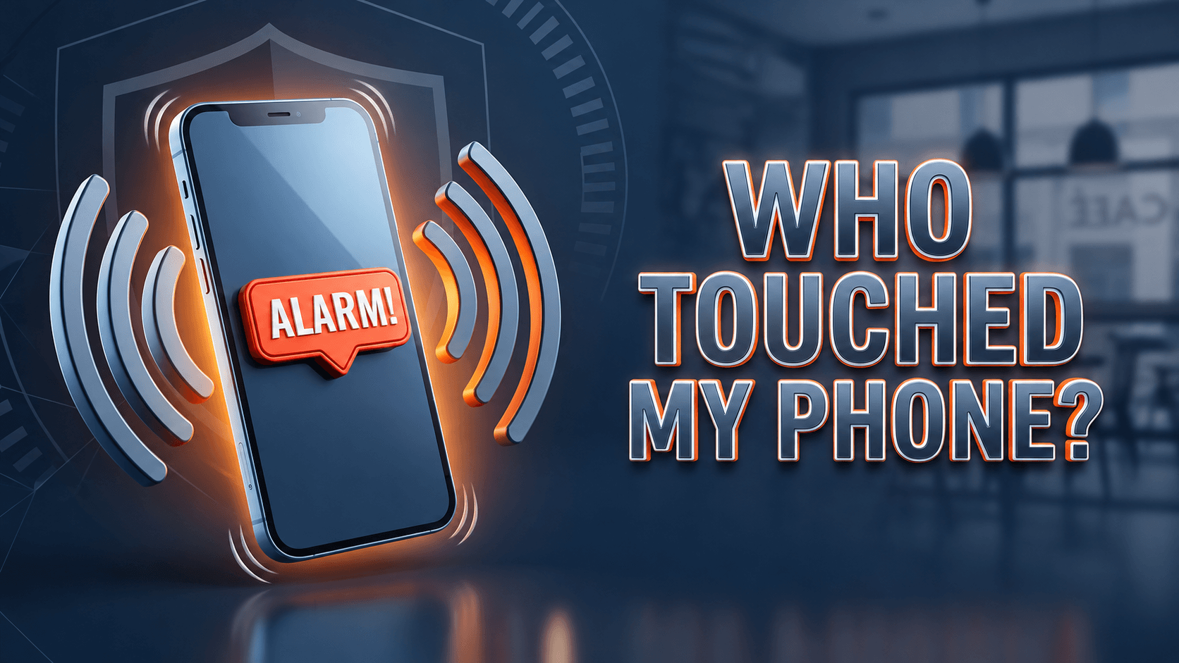 A phone alarm security illustration